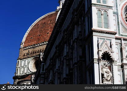 View of streets of Florence, historical center