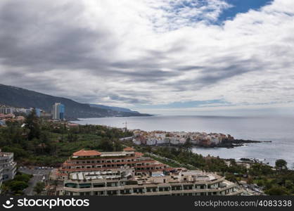 view of Tenerife in the Canary Islands