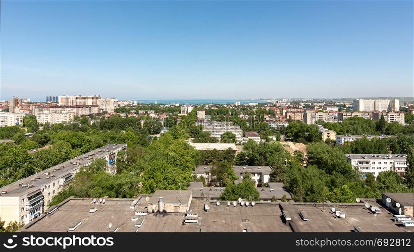 View of the 12th district of the city of Anapa resort
