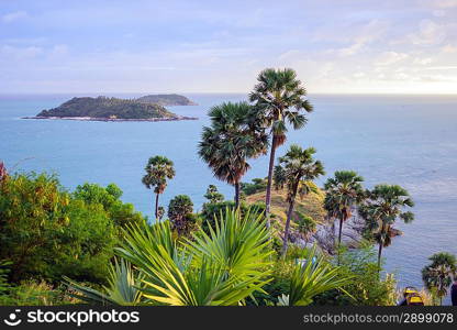 View of the Andaman Sea from the viewing point, Phuket , South of Thailand.