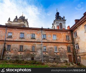 View of the Cathedral of St. George on a sunny day. Lviv. Ukraine.. Lviv. Cathedral of St. George on a sunny day.