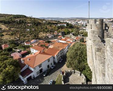View of the citadel inside the fortress of Braganca, Portugal