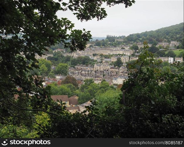 View of the city of Bath. View of the city of Bath, UK