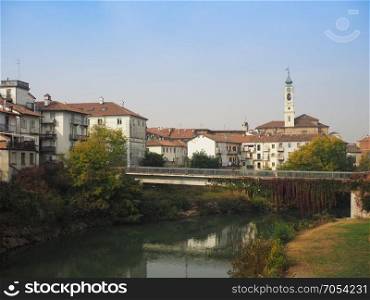 View of the city of Venaria. View of the city of Venaria, Italy seen from River Ceronda