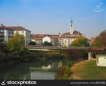 View of the city of Venaria. View of the city of Venaria, Italy seen from River Ceronda