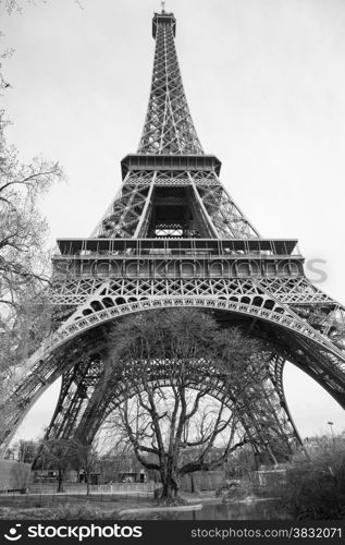 View of the Eiffel Tower, Paris France