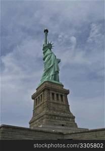 view of the famous Statue of Liberty