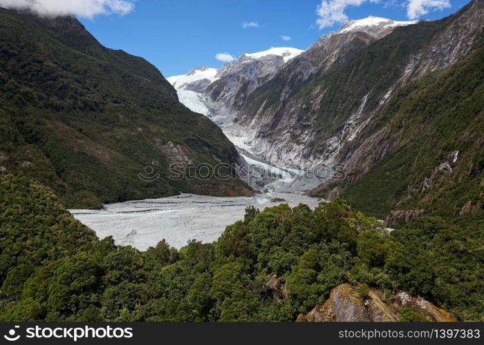 View of the Franz Joseph Glacier