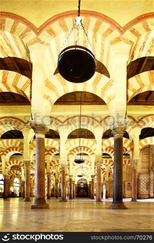 View of The Great Mosque of Cordoba (La Mezquita), Spain