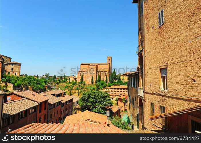 View Of The Historic Center Of Siena, Italy