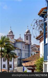 View of the historic center of the city of Diamantina in the state of Minas Gerais, Brazil. Historic center of Diamantina