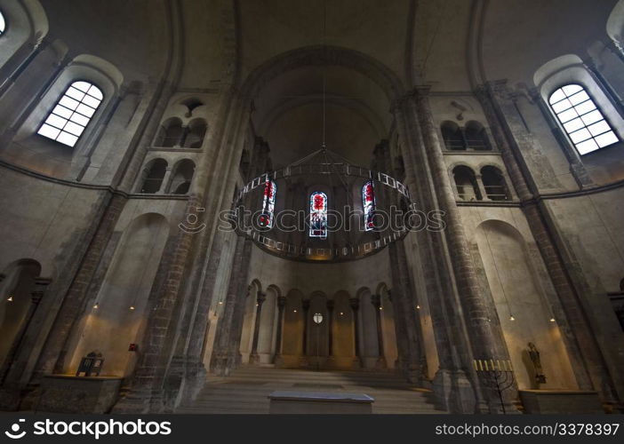 view of the interior of the great st. martin church