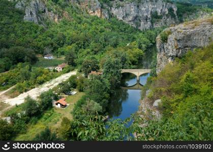 View of the Iskar river in Bulgaria