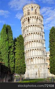 View of The Leaning Tower of Pisa, Italy