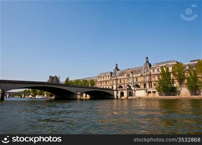 View of the Louvre from the Seine