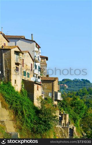 View of the Medieval City of Gerazzano, Italy