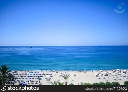 view of the Mediterranean sea from the ancient fortress of Alanya. Turkey. Antalya