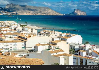 View of the Mediterranean village of Altea, Alicante province, Spain