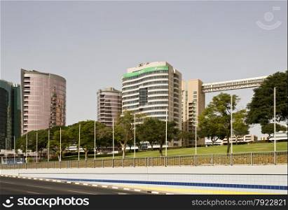 View of the modern Deira district in Dubai, United Arab Emirates