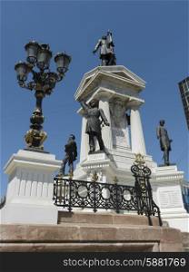 View of the monumental statue, Valparaiso, Chile