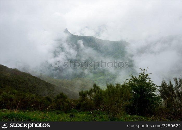 View of the mountains at Picos de Europa, Asturias, Spain