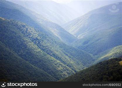 view of the mountains in Carpathians, Ukraine