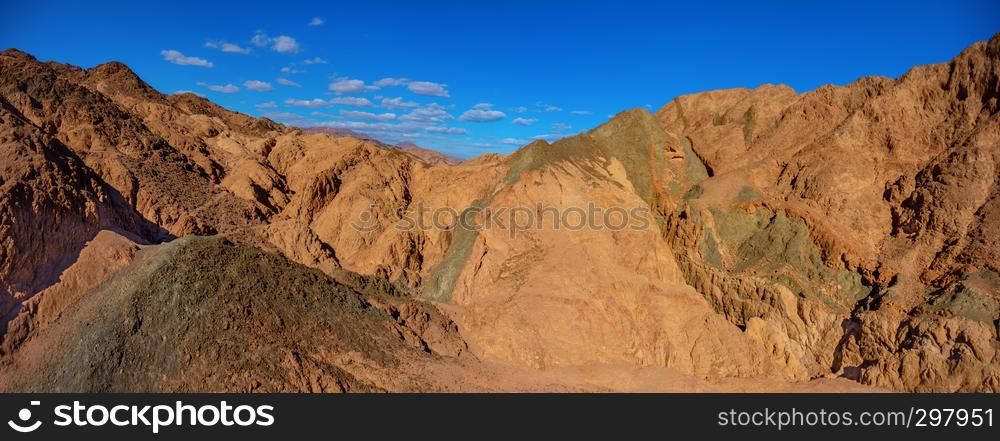 View of the mountains of Senai Peninsula in Egypt
