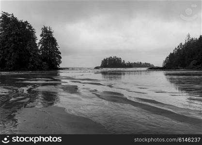 View of the ocean from the beach, Pacific Rim National Park Reserve, British Columbia, Canada