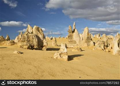 View of the Pinnacles Desert in the Numbung National Park, Australia