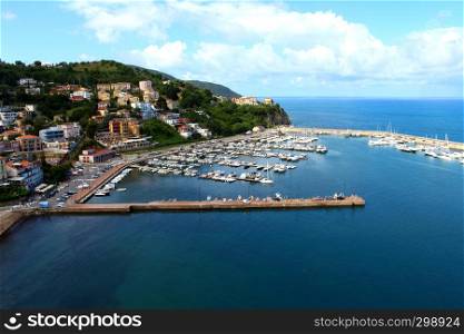 View of the port of Agropoli, pearl of Cilento