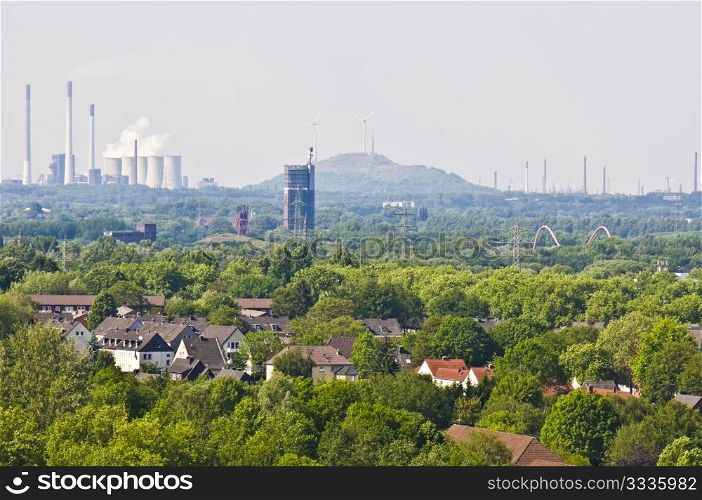 view of the ruhr region from Essen Zollverein