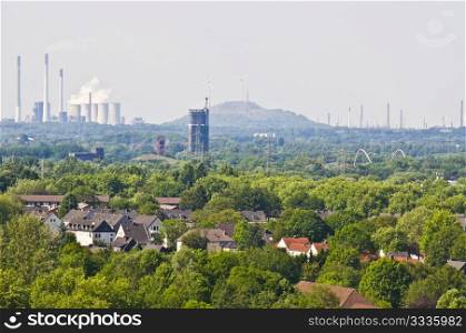 view of the ruhr region from Essen Zollverein
