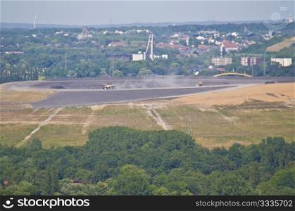 view of the Ruhr region from the tetraeder in Bottrop