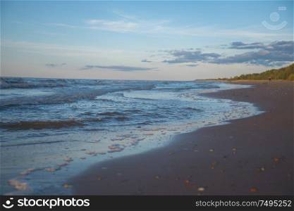 view of the shore of the Baltic Sea.