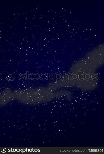 View of the southern part of the Milky Way both Zodiac constellations