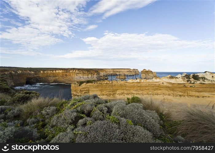 View of the Twelve Apostles magnificent coastline in Victoria, Australia