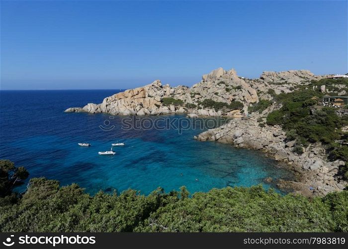 View of the wonderful beach of Capo Testa, Sardinia