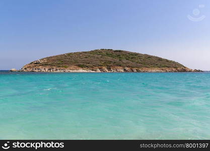 View of the wonderful beach of Spiaggia di Tuerredda, Sardinia