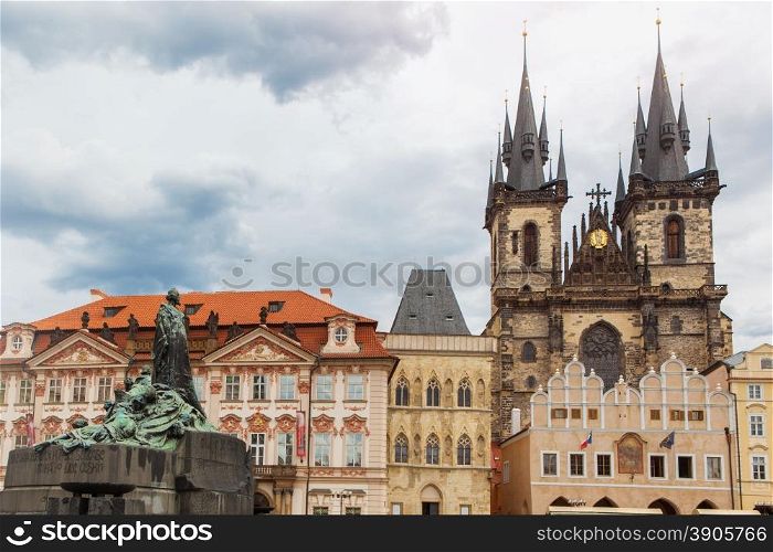 View of Tyn Church in Prague
