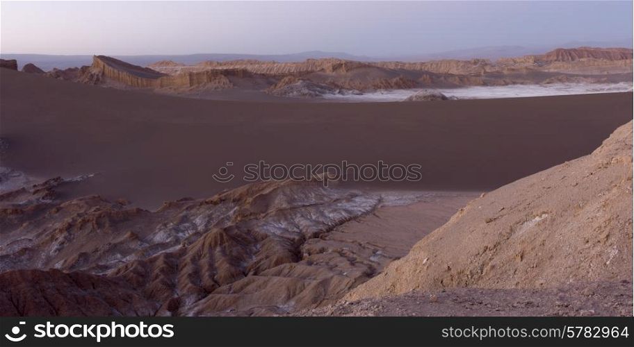 View of Valle de la Luna, San Pedro de Atacama, El Loa Province, Antofagasta Region, Chile