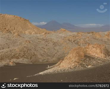 View of Valle de la Luna, San Pedro de Atacama, El Loa Province, Antofagasta Region, Chile