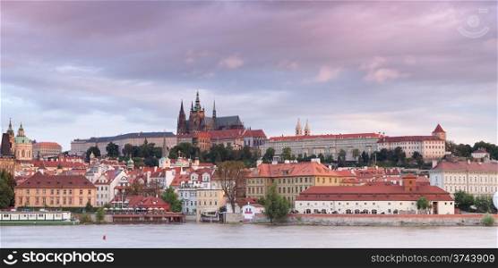 View of Vlava and Old Prague. Czech republic