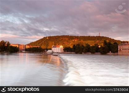 View of Vltava river. Prague. Czech republic