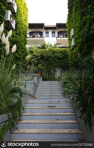 View on apartments at Adrina beach resort,Sakopelos,Greece