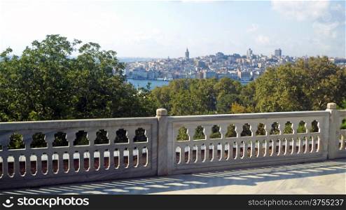 View on Istanbul from Topkapi Palace. (Topkapi Sarayi, Turkey)