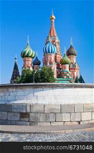 view on Place of Skulls and Saint Basil&rsquo;s Cathedral in Moscow, Russia