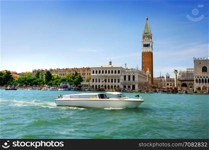 View on San Marco in Venice from Grand Canal, Italy