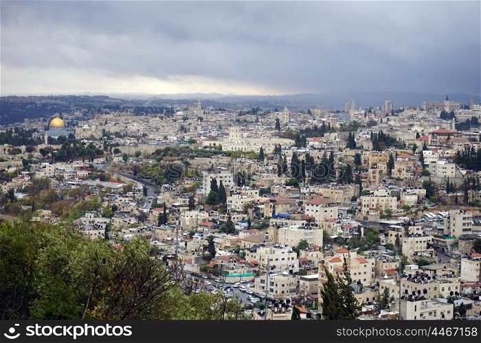 View on the Eastern Jerusalem in Israel