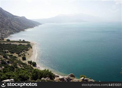 View on the Egirdir lake, Turkey