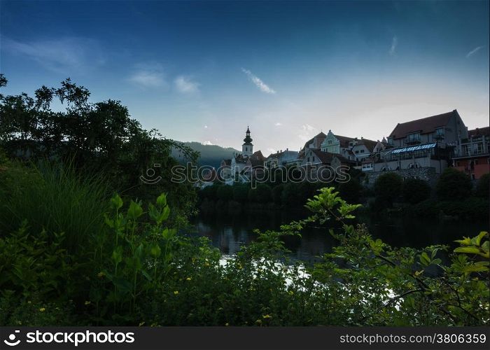 View on the Frohnleiten City in Styria,Austria